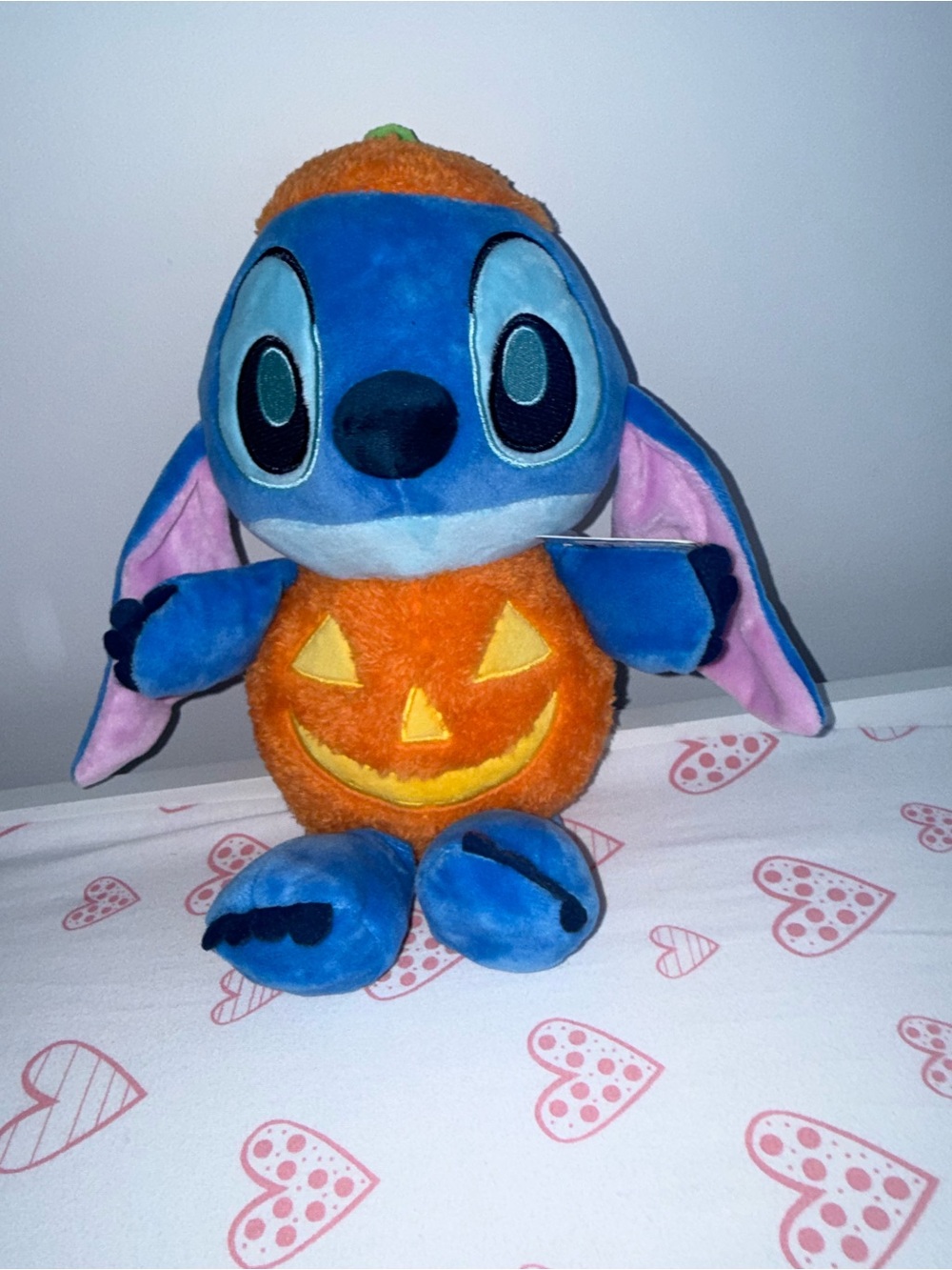 Disney Stitch Pumpkin Plush - Halloween NWT